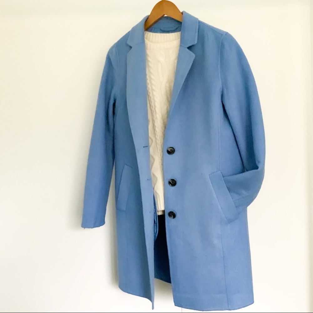 SOLD Banana Republic Wool Coat Size S Light Blue